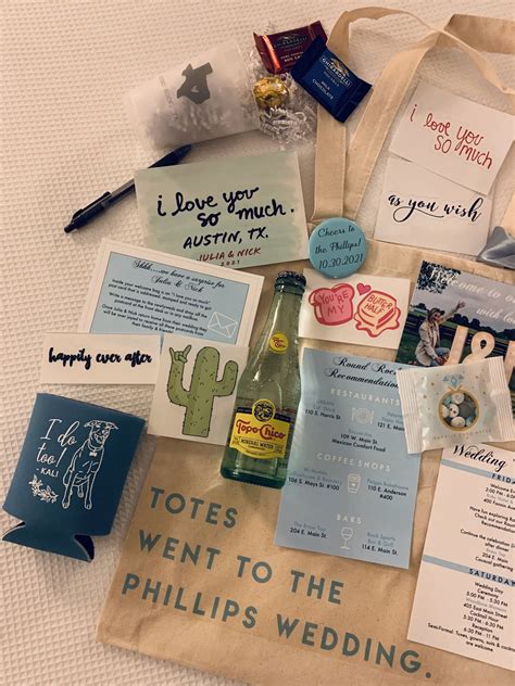 Wedding Welcome T Bags — Events By Julie