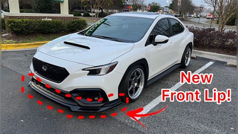 2022 WRX Aeroflow Dynamics S Style Front Lip Install YouTube