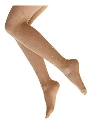 Meia Cal A Arrast O Nude Pele Aplica O Strass Brilho Palco Parcelamento Sem Juros