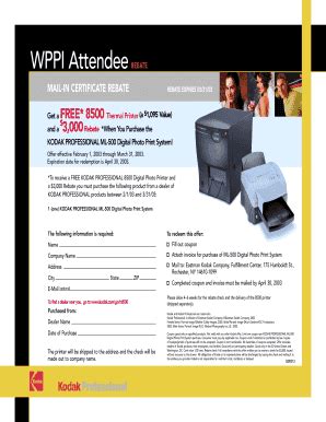 Fillable Online WPPI Attendee Kodak Fax Email Print PdfFiller