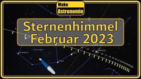 Sternenhimmel Februar 2023 Sternbilder Planeten Astronomie YouTube