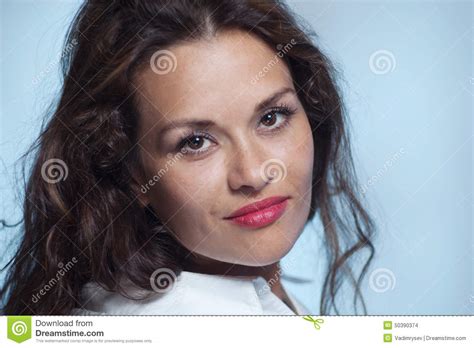 Portrait Of Smiling Woman Stock Photo Image Of Femininity 50390374