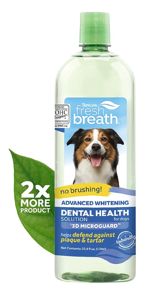 Buy TropiClean Fresh Breath Advanced Whitening | Dog Oral Care Water