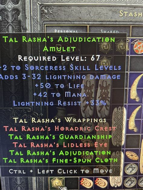 Diablo2 Resurrected Ladder S2 Tal Rashas Adjudication Amulet Pc Ps4