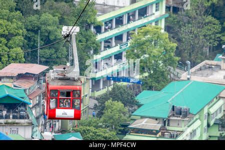 cable car gangtok sikkim india stock photo alamy