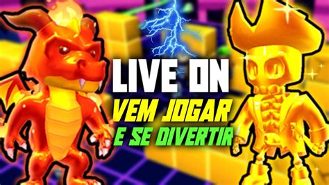 Stumble Guys Ao Vivo Jogando Os Inscritos Vem Zerar Block Dash