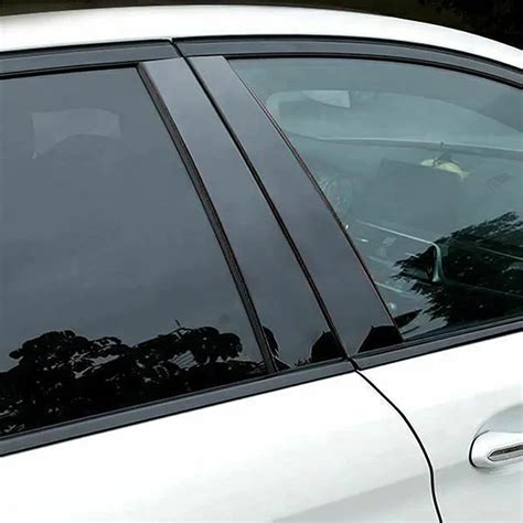 Pcs Car Pillar Posts Gloss Black For Toyota Prius