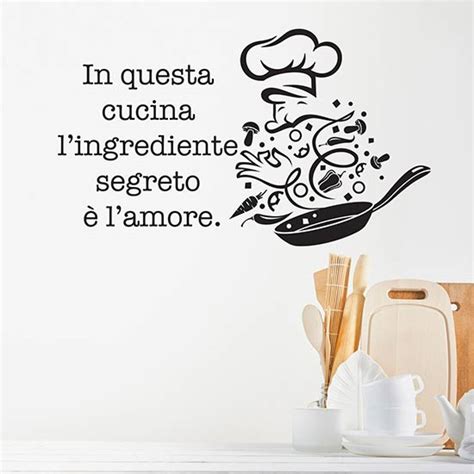 Wall Stickers Cucina Con Scritte Adesive Murali