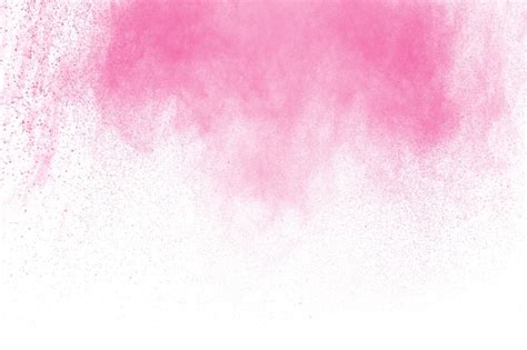 Premium Photo Pink Powder Explosion On White Background Pink Dust