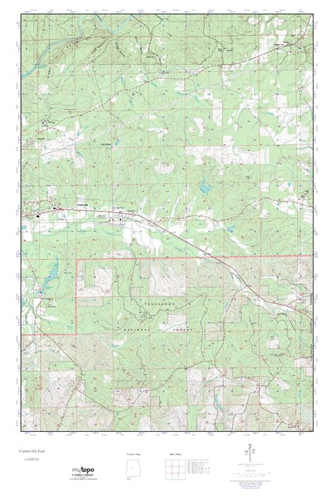 Mytopo Centreville East Alabama Usgs Quad Topo Map