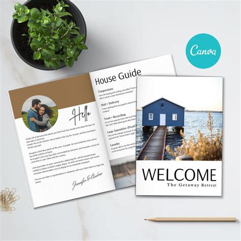 Airbnb Welcome Book Template Canva Farmmeva