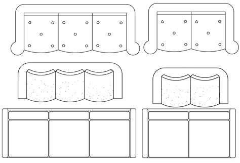 Sofa Set free furniture CAD Blocks - Cadbull