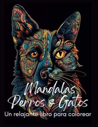 Mandalas Para Colorear De Gatos Y Perros Libro De Colorear Mandalas