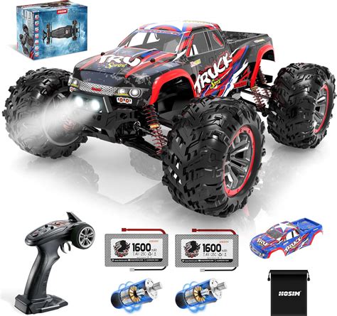 Hosim Camiones Monstruo RC De Alta Velocidad De 48 KMH 4WD De Gran