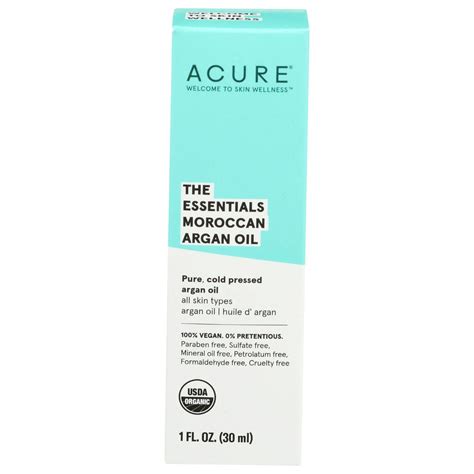 Acure The Essentials Moroccan Argan Oil 1 Fluid Ounce