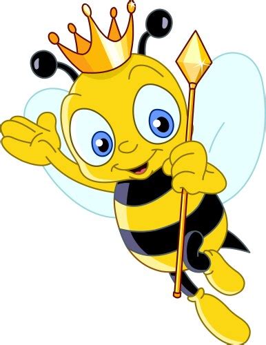 Cute Bee Cartoon Waving Hand Royalty Free Vector Image