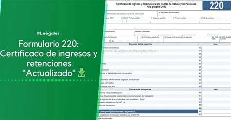 Certificado De Ingresos Y Retenciones A Os Y