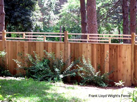 The American Fence Company Wood Fencing 1074 Frank Lloyd Wright Fence The American Fence