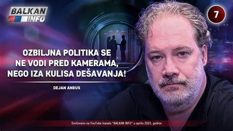 INTERVJU Dejan Anđus Ozbiljna politika se ne vodi pred kamerama