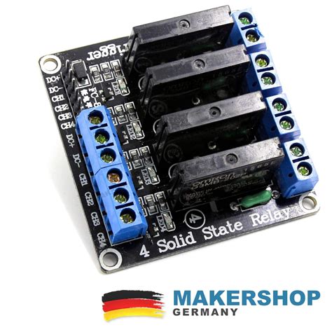 4 Kanal Solid State Relais SSR G3MB 202P 5V DC 2A Modul Arduino