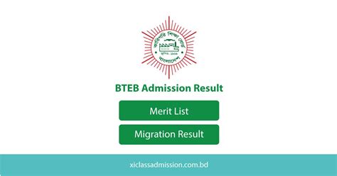 BTEB Admission Result 2024 2025 Btebadmission Gov Bd XI Class