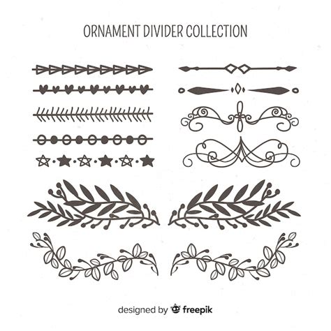 Free Vector Ornament Divider Collection