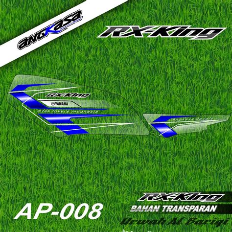 Jual List Striping Stiker Transparan Yamaha Rx King Desain Tema Racing