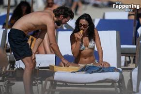 Camila Mendes Sexy Shows Off Her Beautiful Body In A Hot White Bikini At The Beach With Rudy