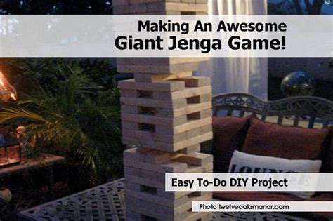 Making An Awesome Giant Jenga Game