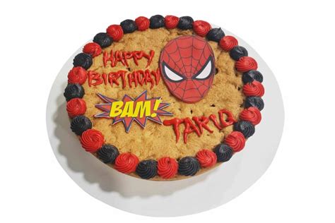 Spiderman Cookie Cake