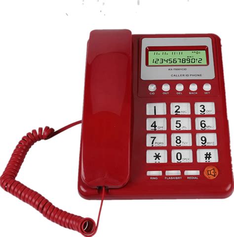 Diyeeni KX T8001 DTMF FSK Mode Double Téléphone Filaire Téléphone