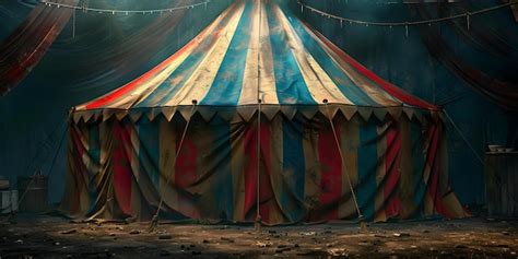 Premium Photo | Frame of a vintage circus tent with space for text ...