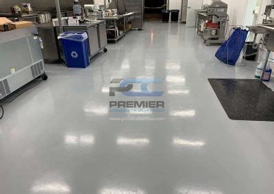 Solid Color Epoxy Floor Columbus Oh Flooring Contractors