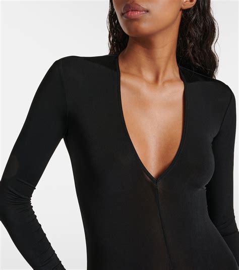 Jersey Bodysuit In Black Balenciaga Mytheresa