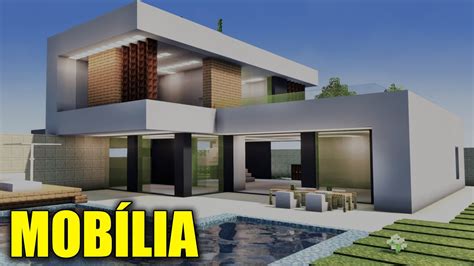 Minecraft Mobília Da Casa Moderna Tutorial Manyacraft Youtube