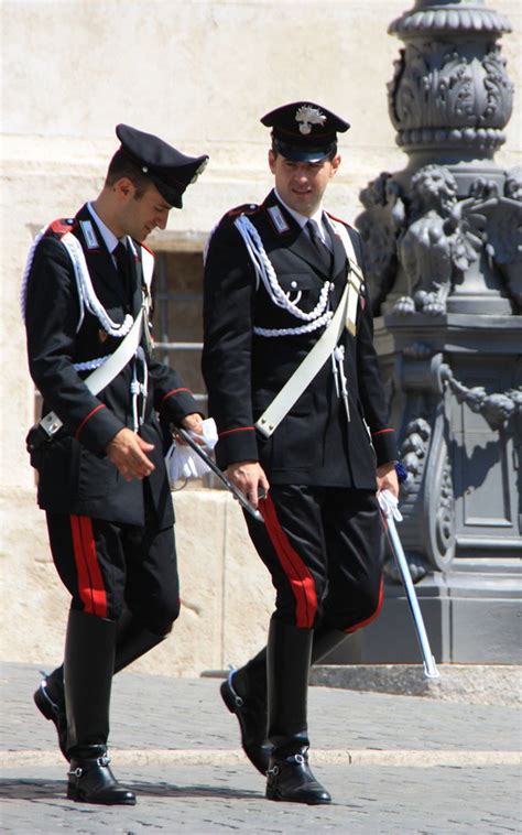 Carabineri Men In Uniform Italian Police Equestrian Style