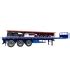 12 Meter Long Tipper Truck 3 Axle Tri Axle Flat Bed Trailer China 4