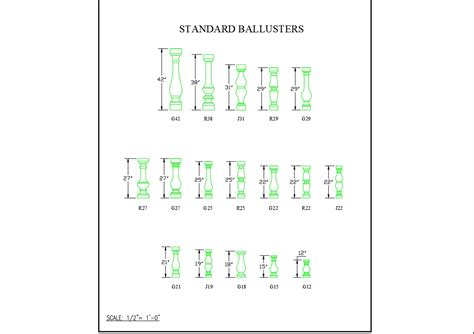 Balusters In Autocad Cad Download 3095 Kb Bibliocad