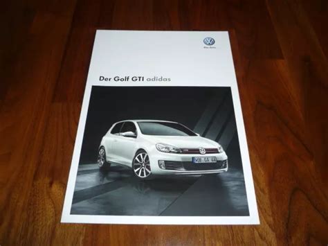 Vw Golf Gti Adidas Prospekt Brochure Depliant Folleto Eur