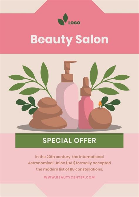 Edit This Hand Drawn Beauty Salon Special Offer Poster Template For Free