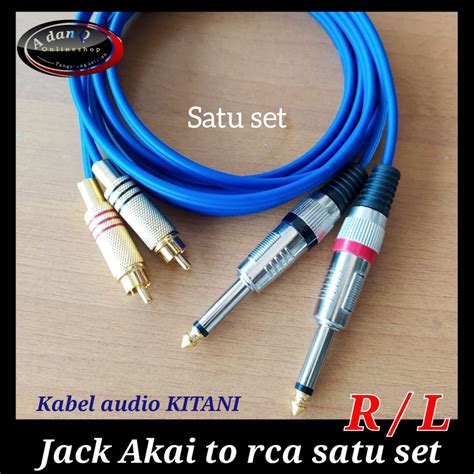 Jual Kabel Jack Akai To Rca Satu Set Kabel Kitani Sampai Meter