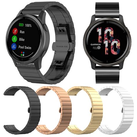 Correa De Acero Inoxidable Para Reloj Garmin Venu S Sq Vivoactive