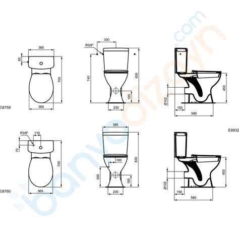 E883201 Ideal Standard Simplicity Bedensel Engelli Klozeti