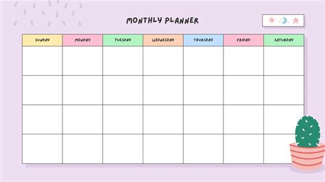 Cute Calendar Template - Kelsi Melitta