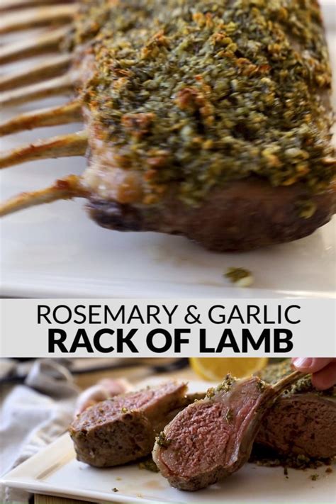 Oven Roasted Rosemary And Garlic Rack Of Lamb