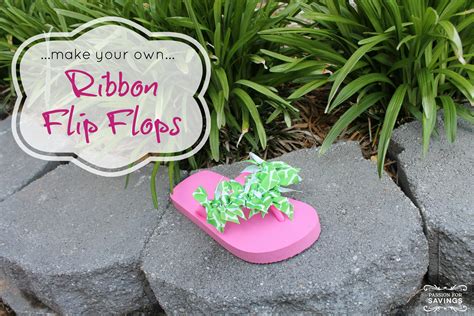 Make Your Own Ribbon Flip Flops