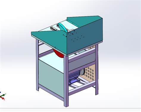 玉石切割机sw18可编辑solidworks 2018模型图纸下载 懒石网