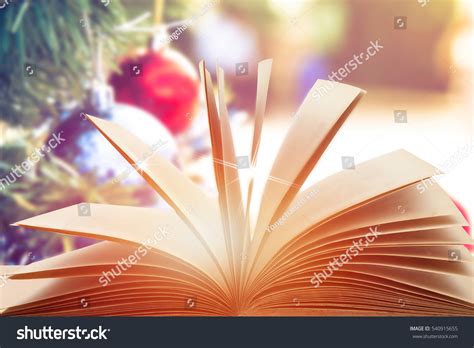 Open Book Christmas Background Stock Photo 540915655 Shutterstock