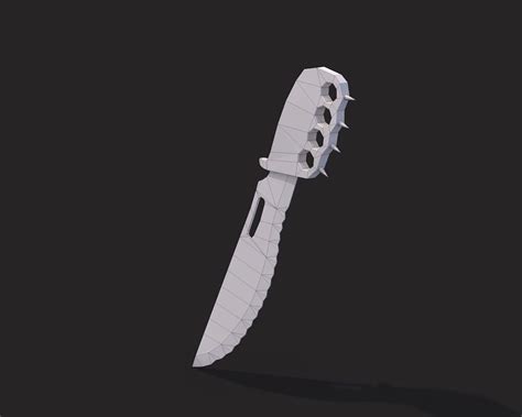 D Model Low Poly Combat Knives Pack Vr Ar Low Poly Cgtrader