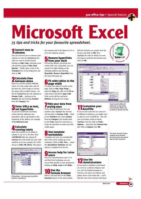 75 tips and_tricks_excel_reduced | PDF